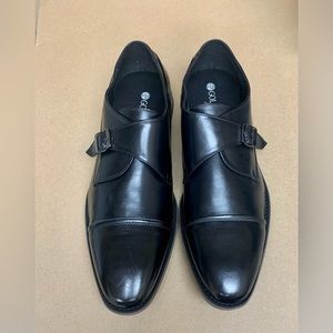 GM GOLAIMEN Men's Monk Strap Dress Shoes Black